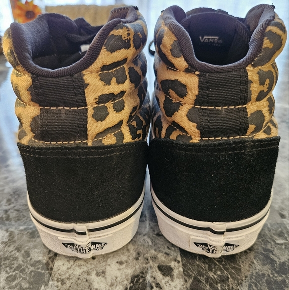 Vans Ward Hi Skate Shoes Sneakers Leopard Print Women Size 9.5 - Picture 3 of 7